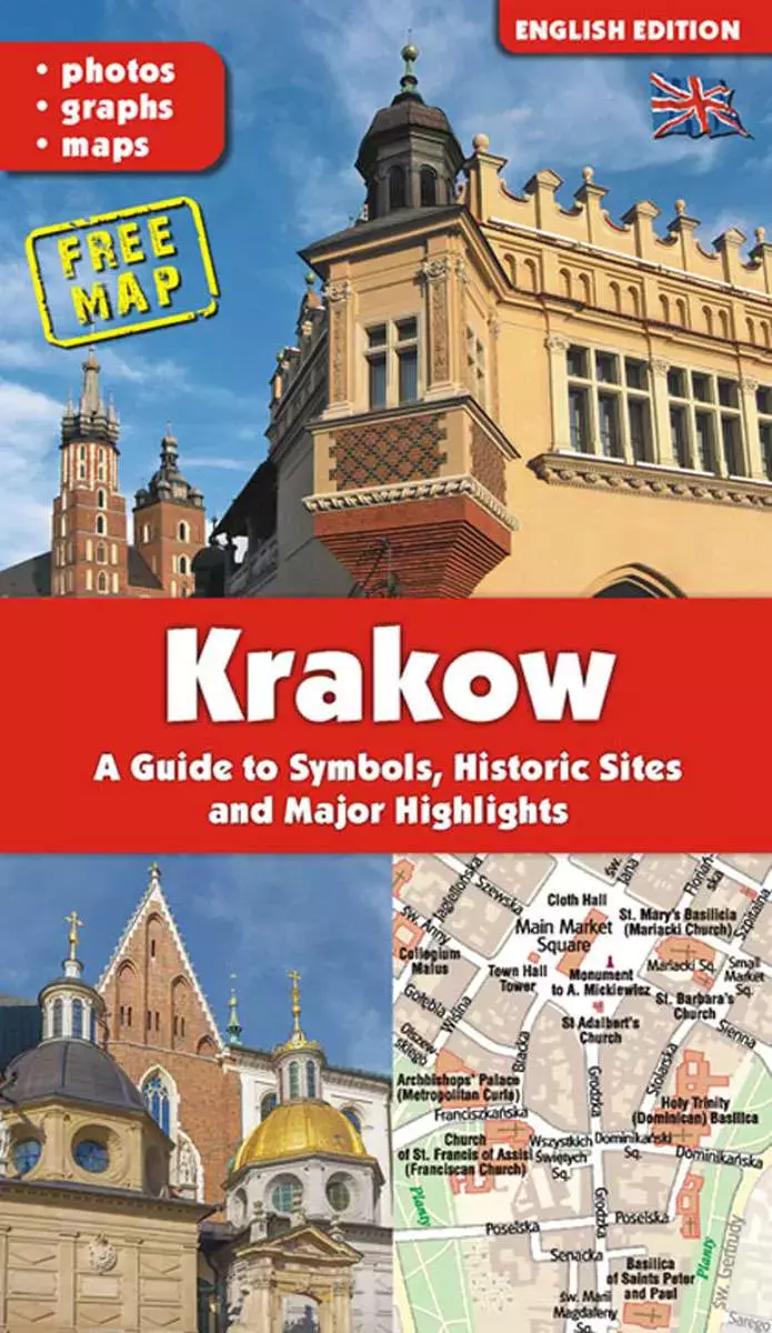 KRAKÓW. Przewodnik po symbolach, zabytkach i atrakcjach wer. angielska - Książki