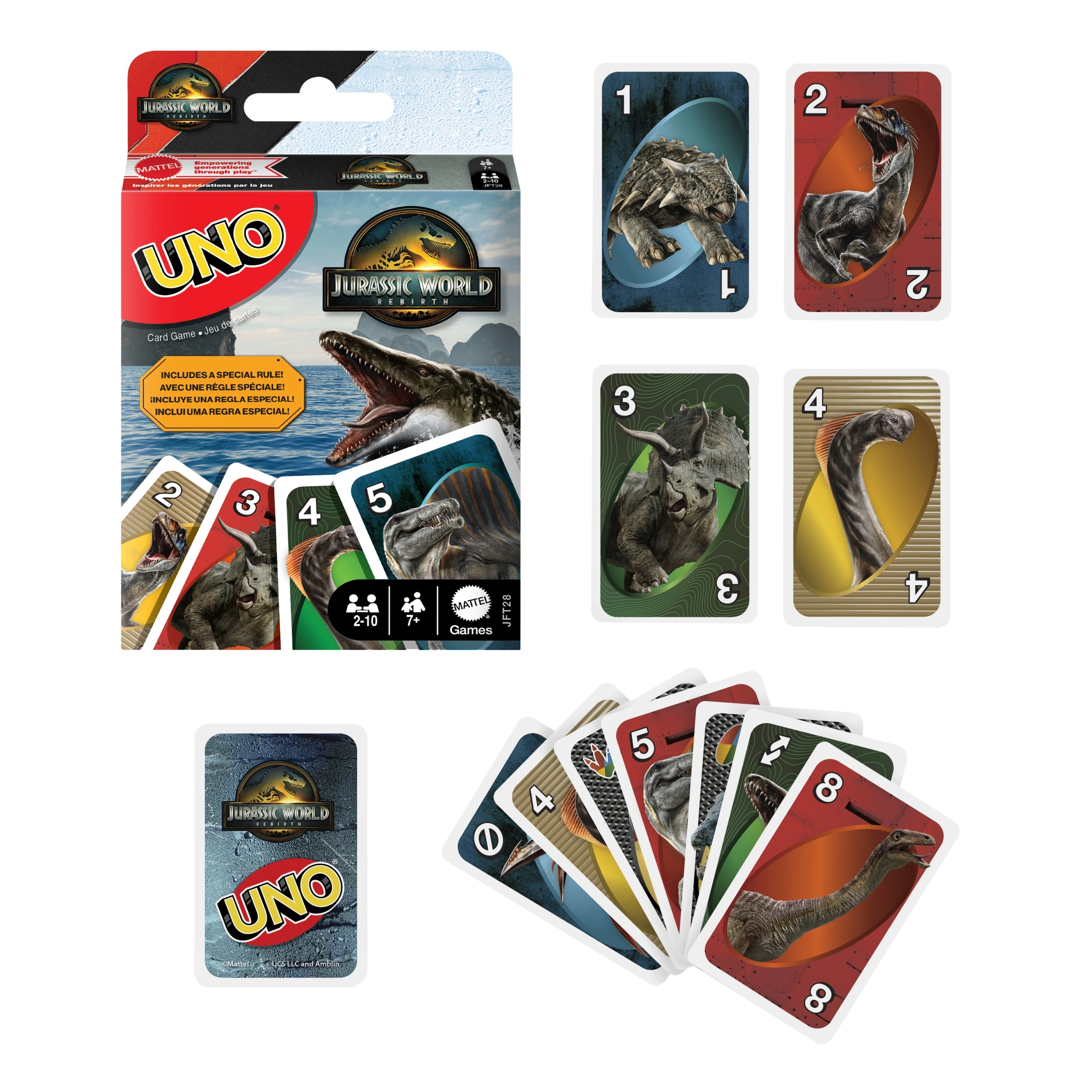 Gra planszowa UNO Jurassic World - Gry