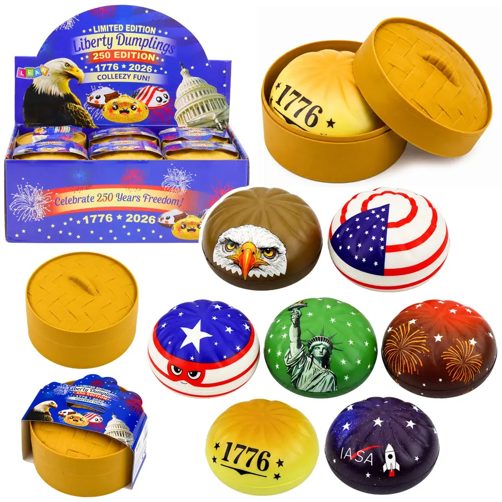 Gniotek Pierożek Dumpling Pieróg USA Pachnący Piankowy Pudełko 8.5 cm - Gry