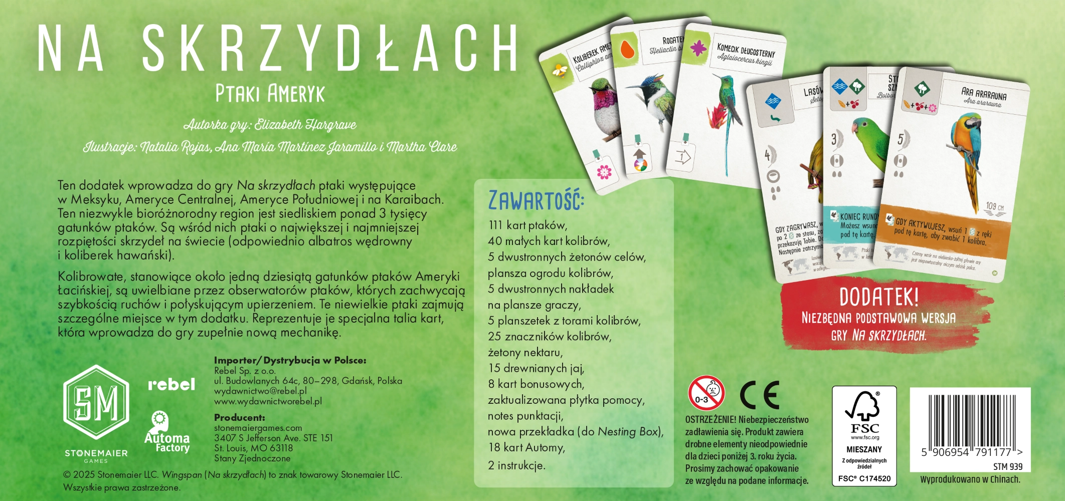 Na skrzydłach. Ptaki Ameryk (dodatek) - Gry