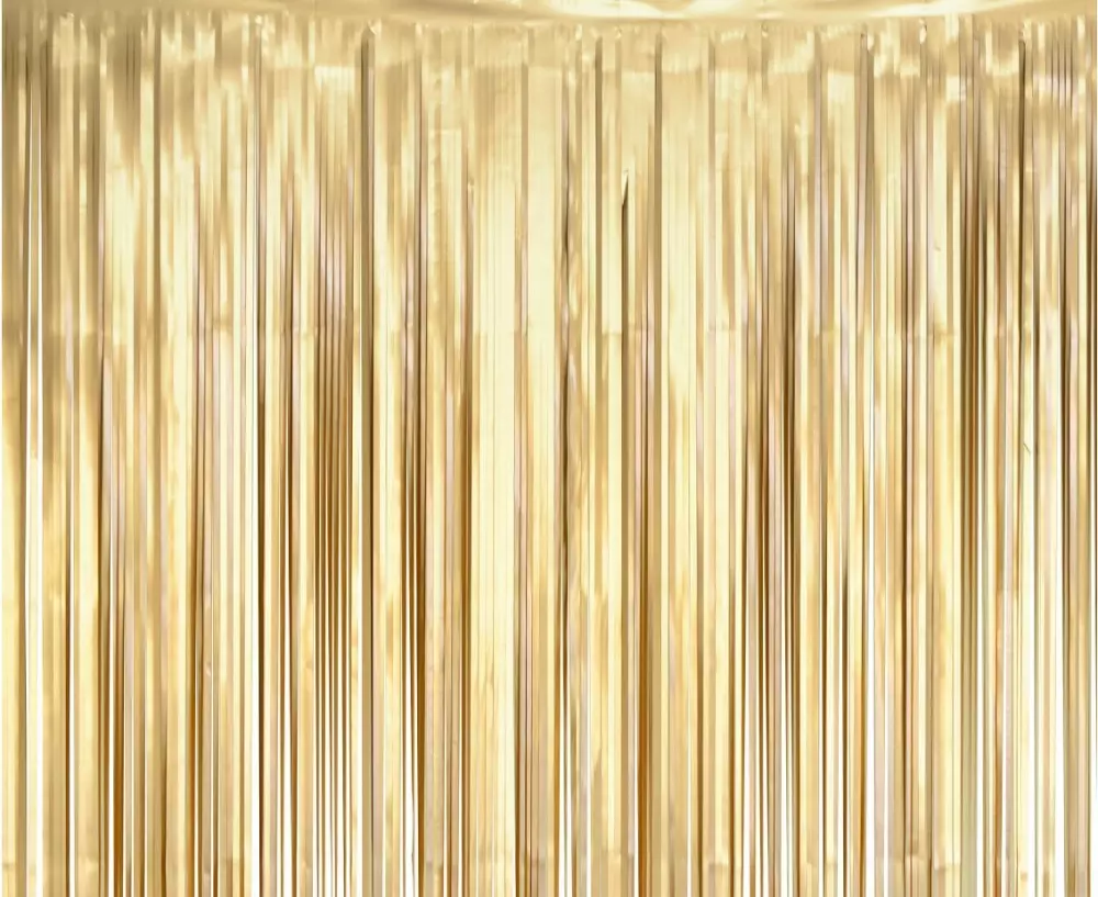 Kurtyna dekoracyjna 100x200 cm, jasnozłota matowa - Książki