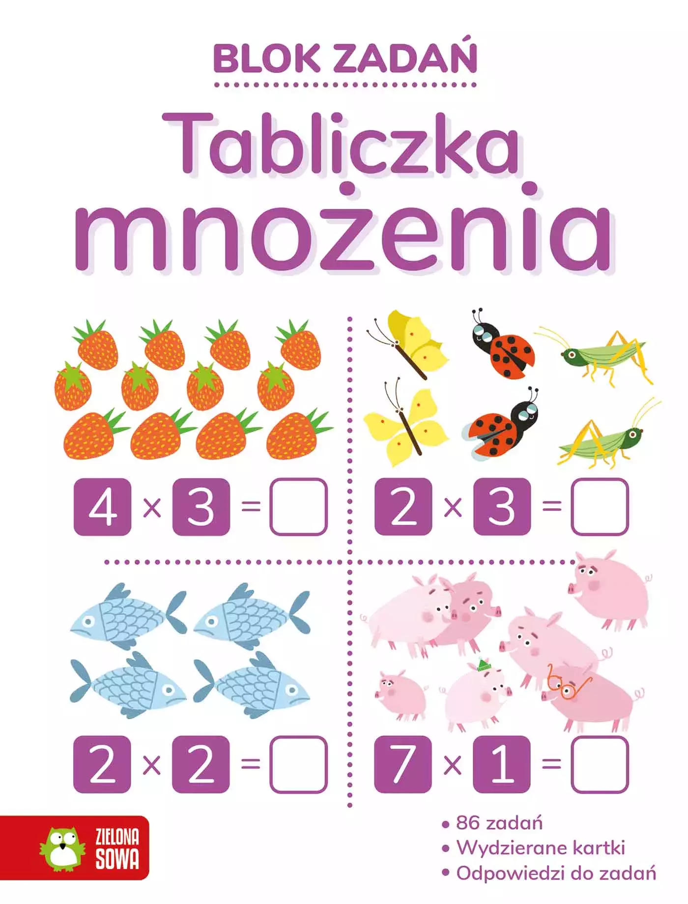 Blok zadań. Tabliczka mnożenia - Książki