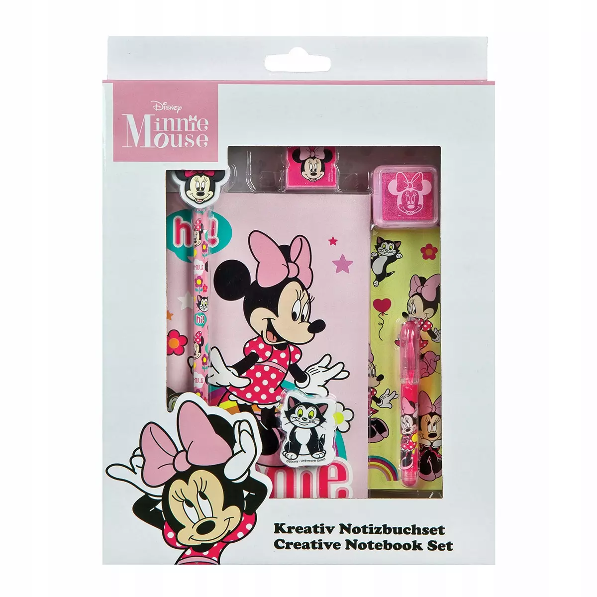 Zestaw przyborów do pisania Myszka Minnie Undercover 7 elementów - Papiernicze i szkolne