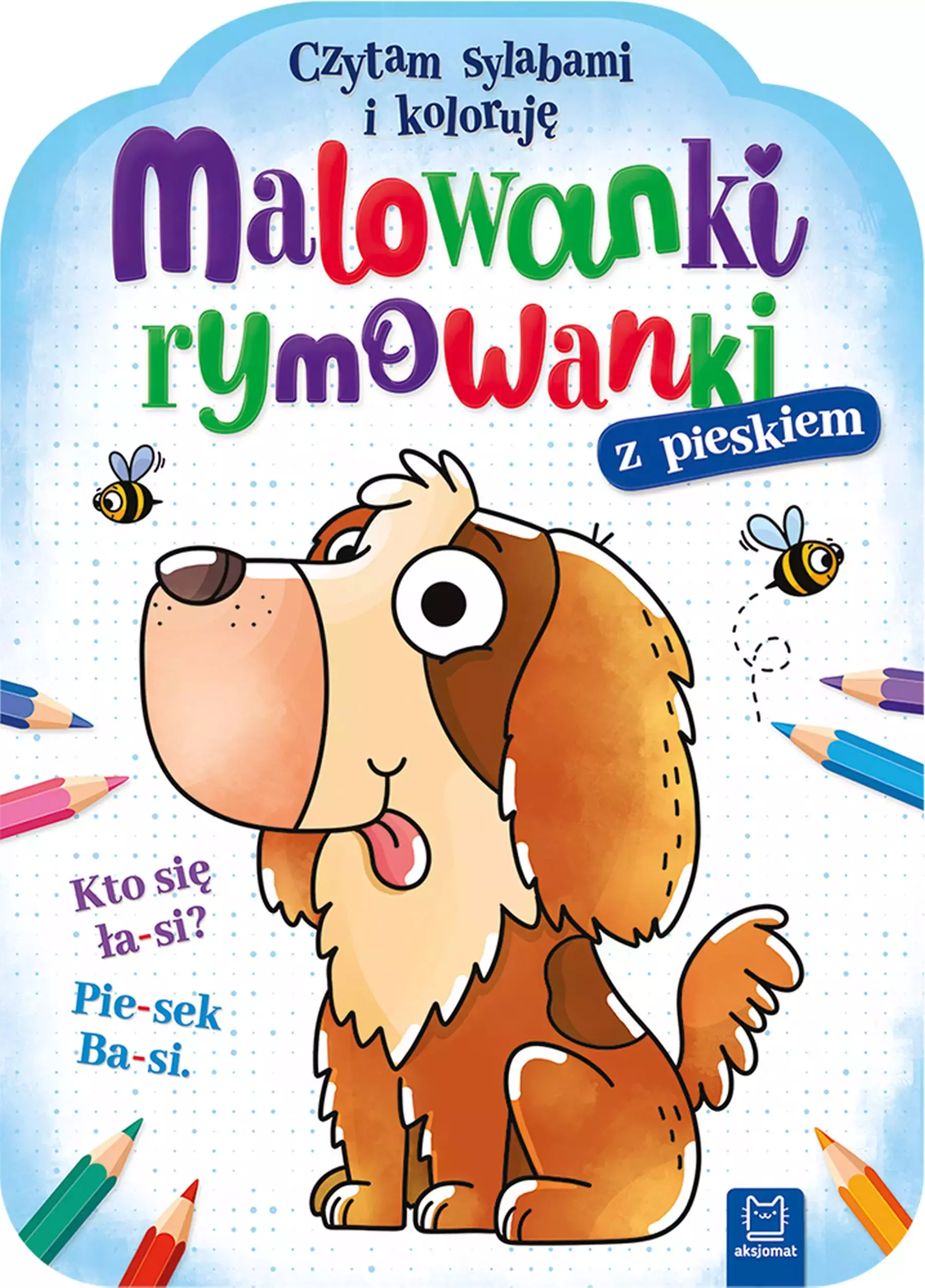 Malowanki rymowanki z pieskiem. Czytam sylabami i koloruję - Książki