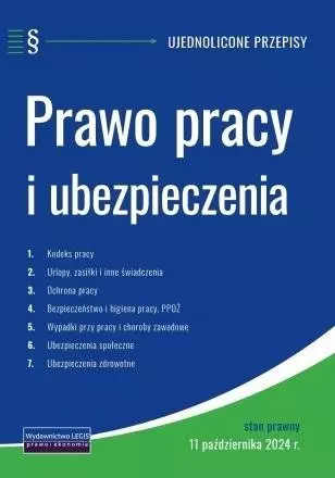 Prawo pracy i ubezpieczenia ujednolicone przepisy - Książki