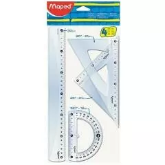 Zestaw Start Maxi lin/2 ekier/kątom MAPED - Książki