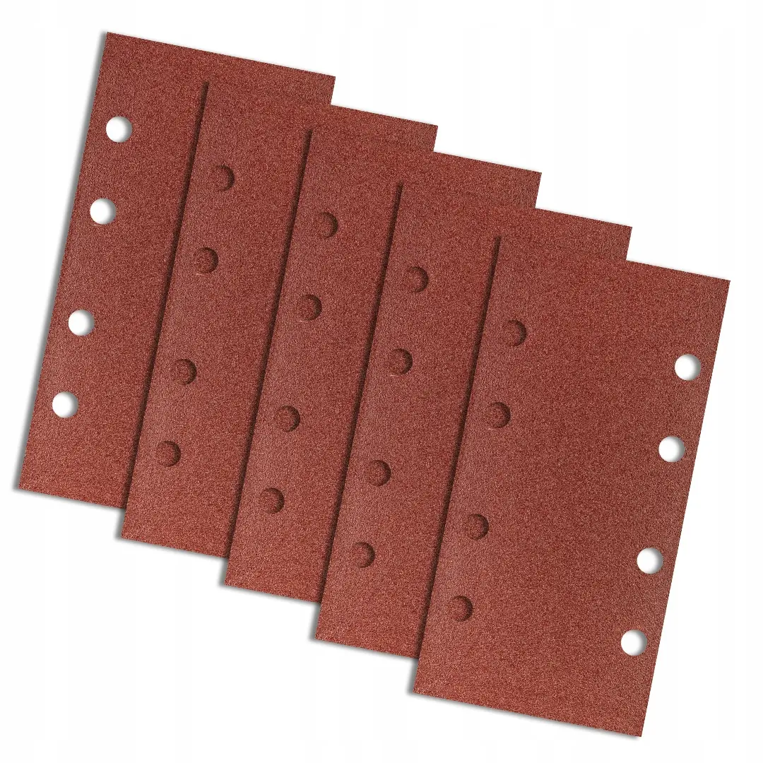 Papier ścierny na rzep 93 x 185 mm, K100, 5 szt., z otworami - Elektronika i akcesoria