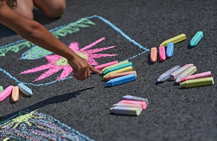 Crayola Kreda chodnikowa dla dzieci kolorowa 16 szt. - Papiernicze i szkolne