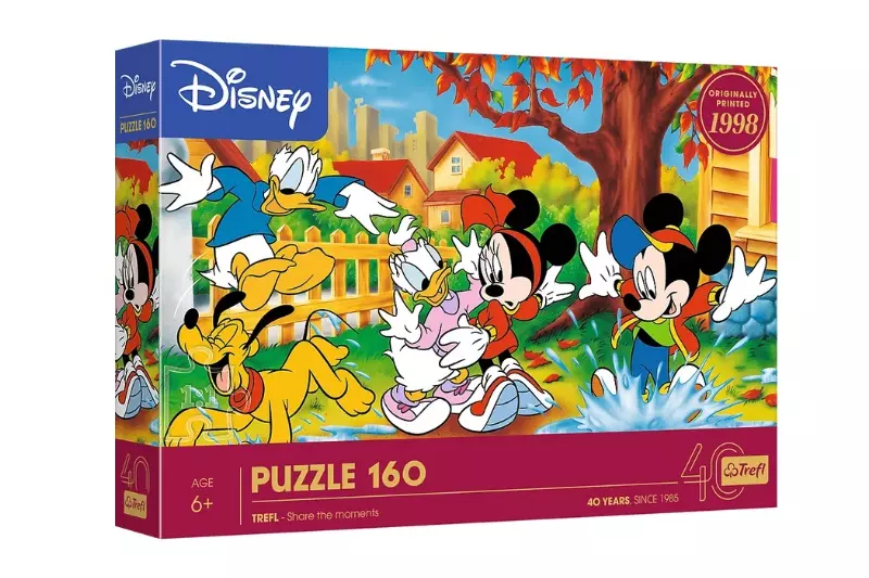 Puzzle 160 elementów. 40-lecie Trefl. Zabawa w kałużach - Puzzle