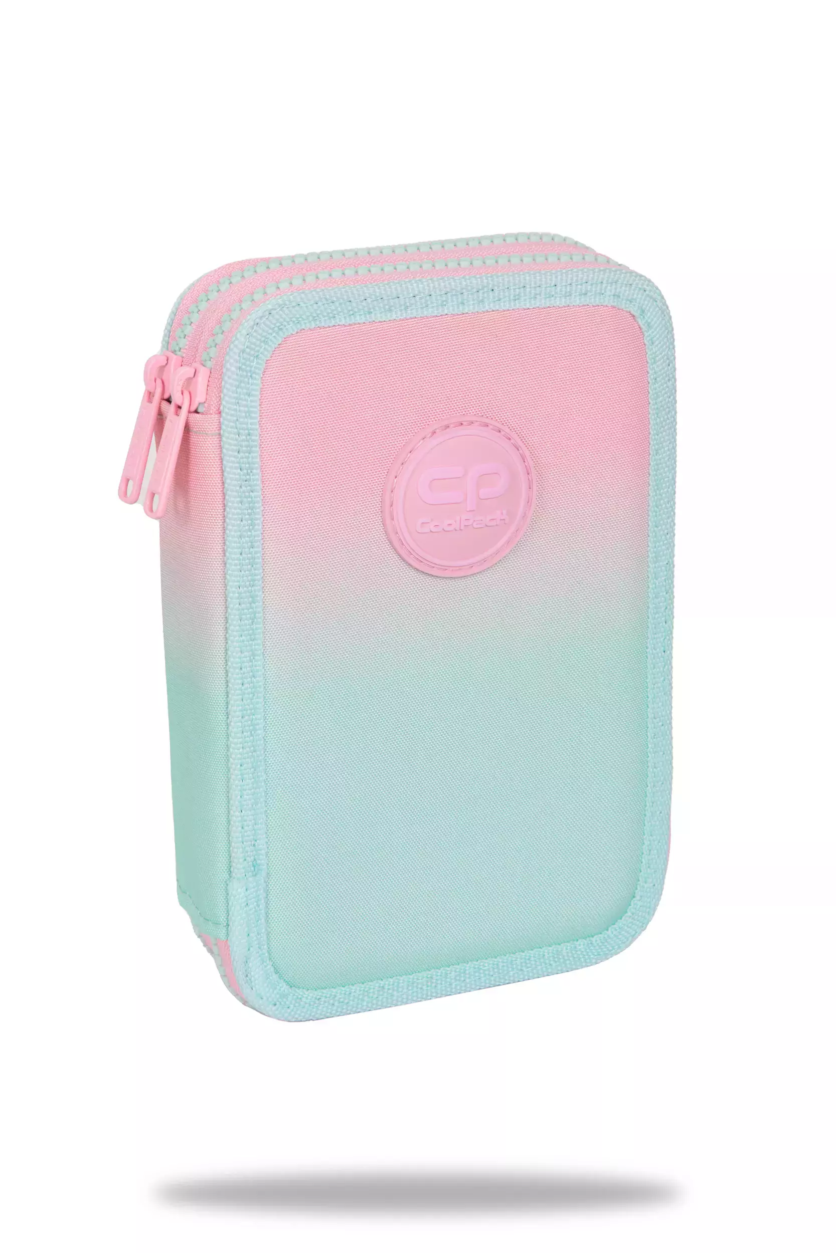 Piórnik 2-komorowy z wyposażeniem Coolpack Jumper 2 gradient strawberry - Papiernicze i szkolne