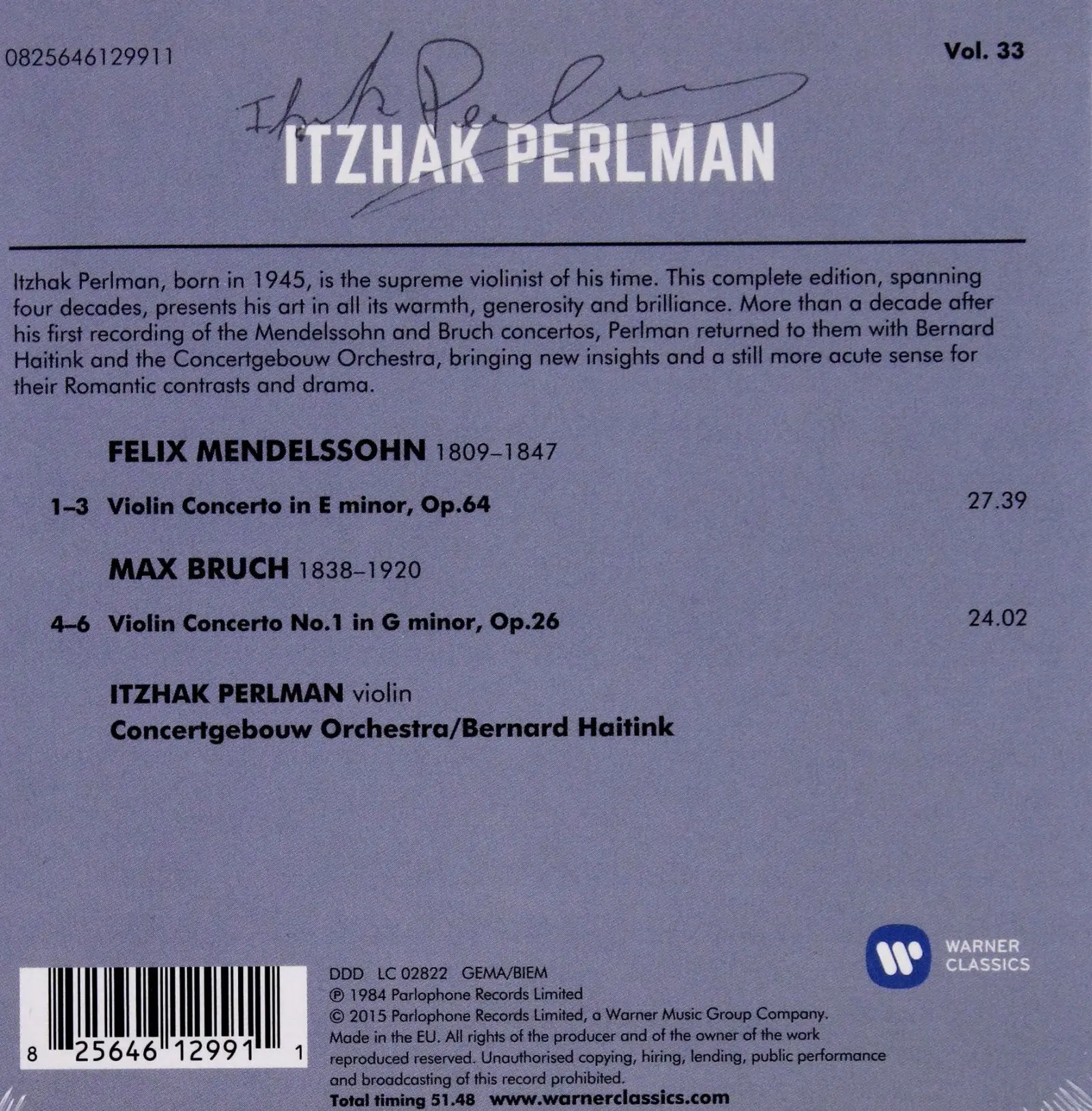 Mendelssohn, Bruch: Violin Concertos, CD - Muzyka