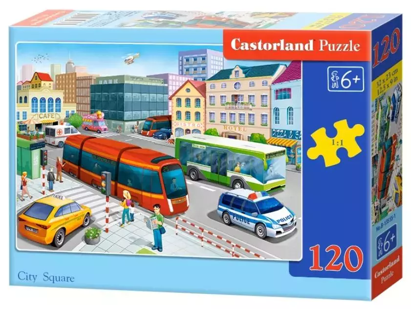 Puzzle 120 elementów. City Square - Puzzle