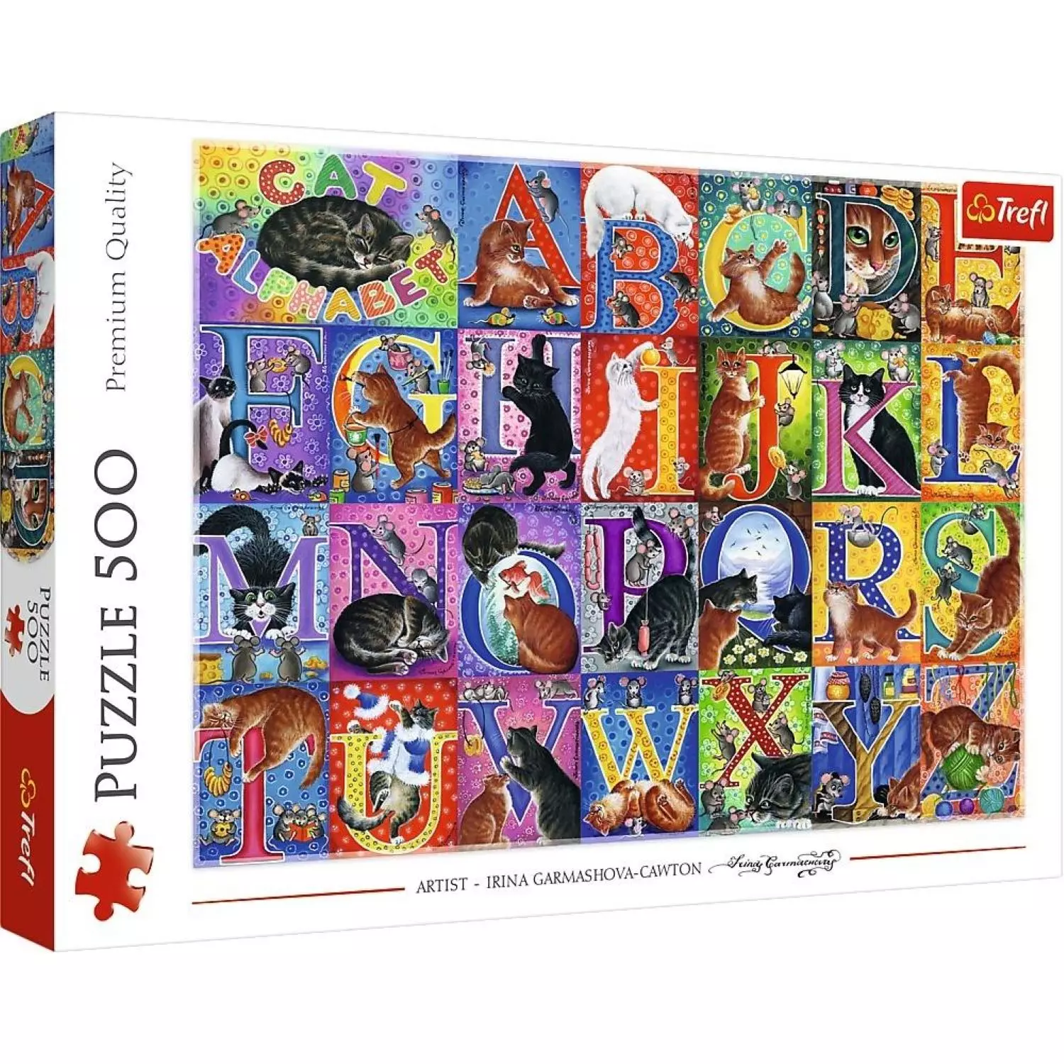 Puzzle 500el Koci Alfabet Trefl 37527 Tr - Puzzle