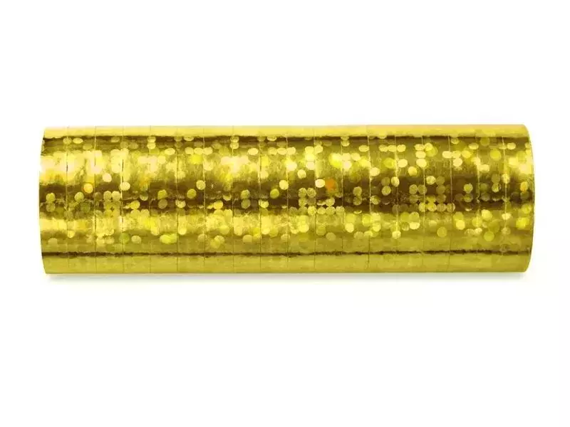 Serpentyny holograficzne złote 3,8m 18szt - Książki