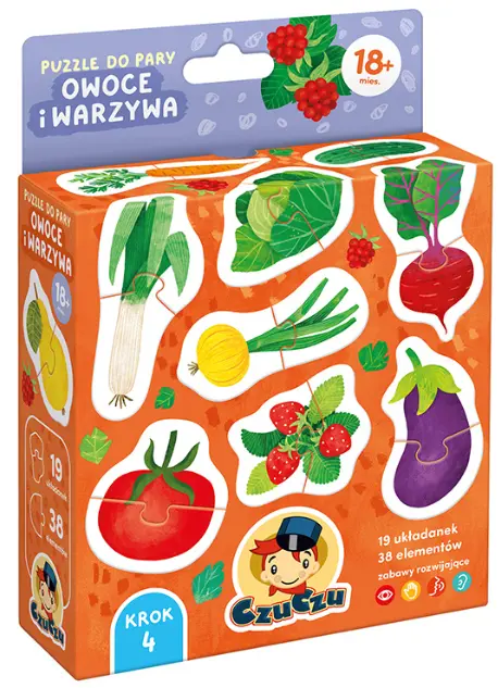 CzuCzu. Puzzle do pary. Owoce i warzywa - Zabawki