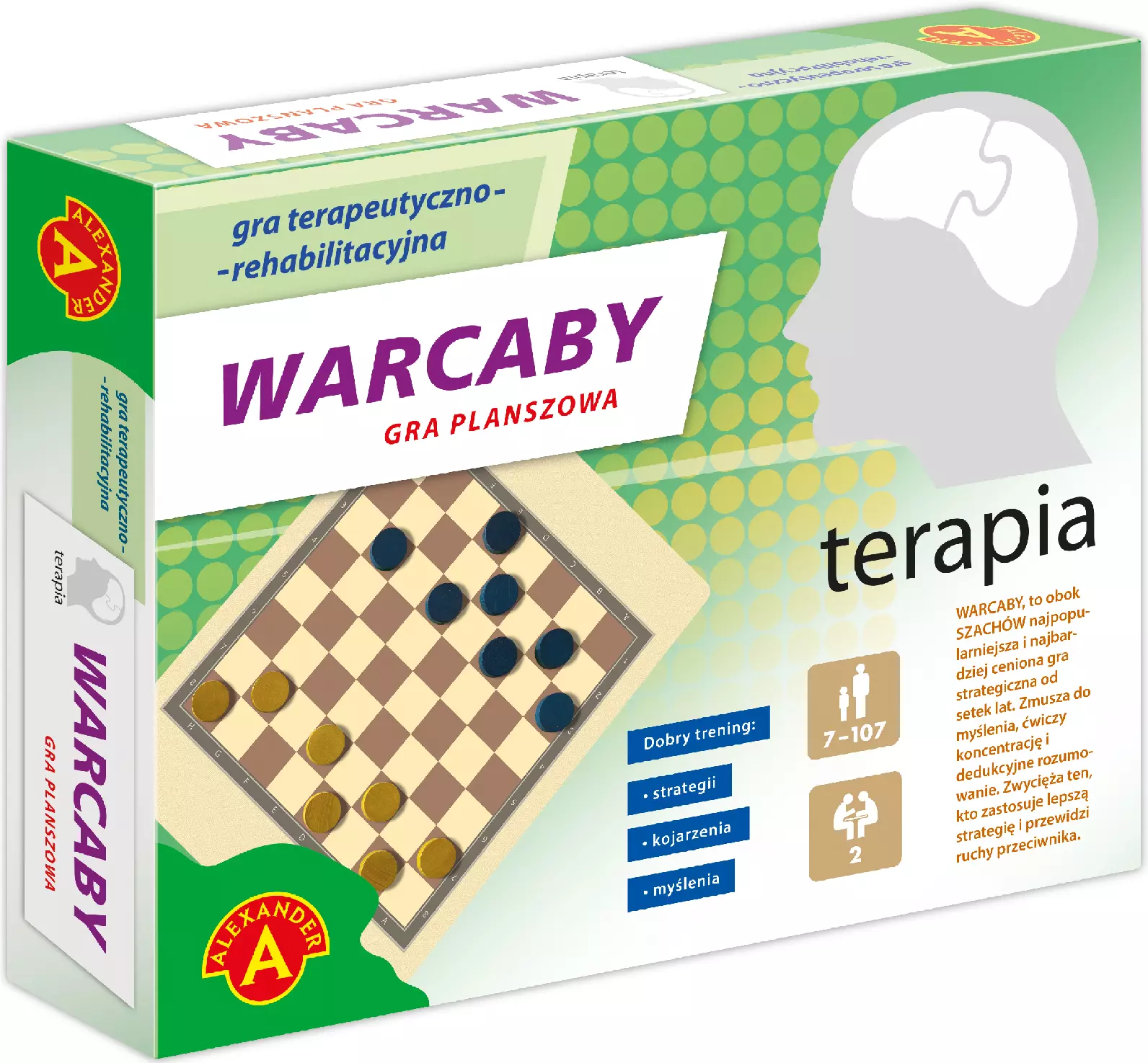 Gra terapeutyczno-rehabilitacyjna. Terapia. Warcaby - Gry