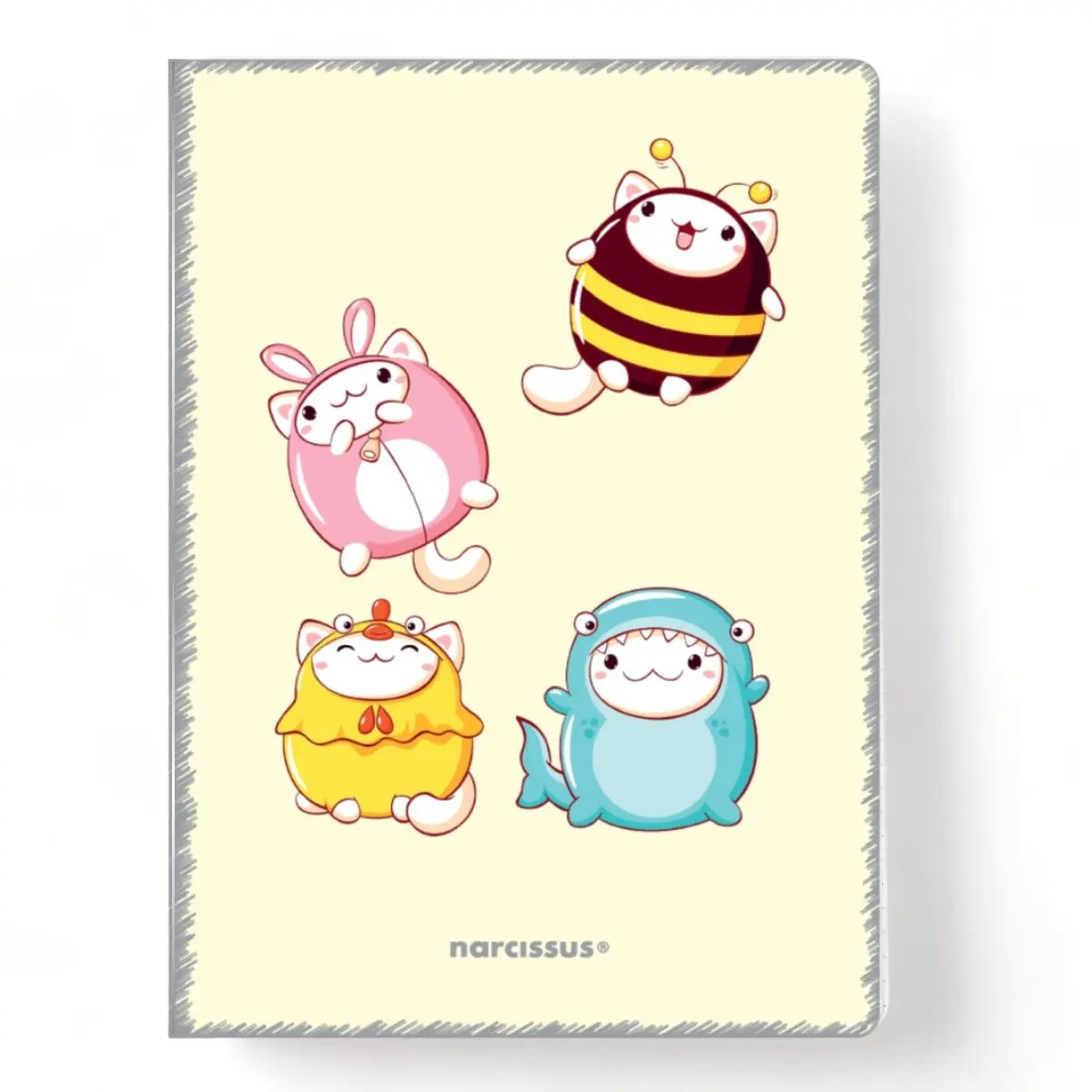 Zeszyt A4 PP Kawaii 60k. 80g krata Narcissus - Papiernicze i szkolne