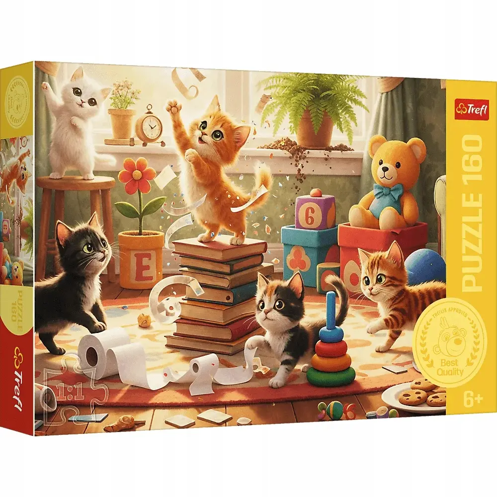 Puzzle 160 elementów. Kocie psoty - Puzzle