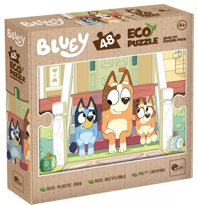 Puzzle 48 Bluey Eko dwustronne - Puzzle