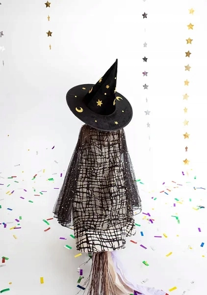 Kapelusz CZAROWNICY czarny HALLOWEEN księżyce - Książki