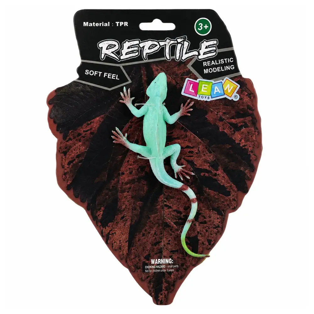 Jaszczurka Agama Żaglowa Gumowa Figurka Rozciągliwa Realistyczna 16 cm - Zabawki