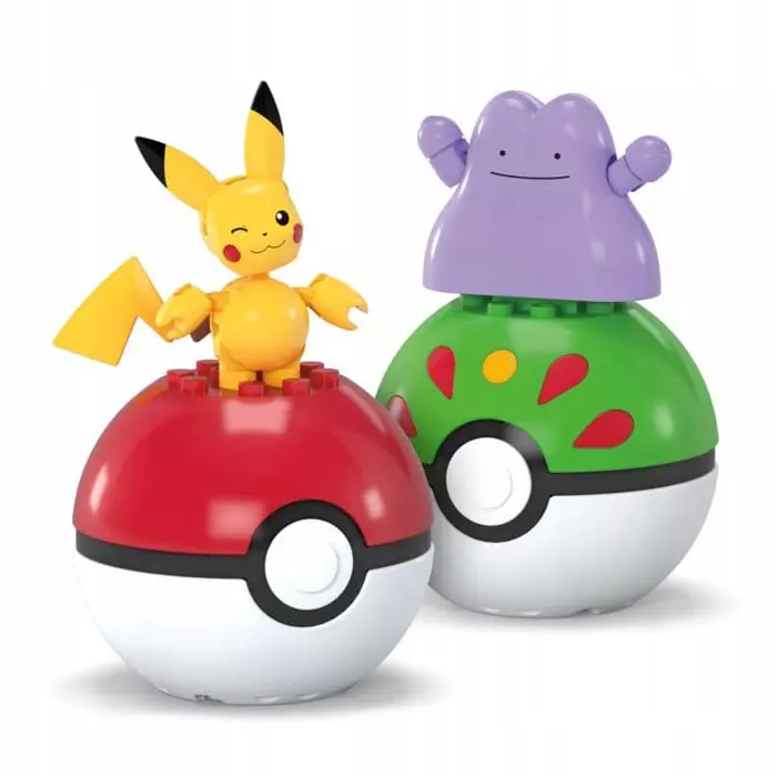 Pokémon MEGA Construction Set Poké Ball Collection: Pikachu & Ditto - Zabawki