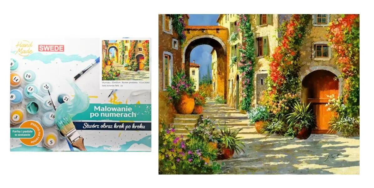 MALOWANIE PO NUMERACH MIASTECZKO 50x40 YCGJC30800 - Książki