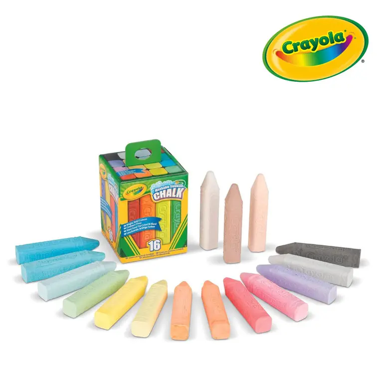 Crayola Kreda chodnikowa dla dzieci kolorowa 16 szt. - Papiernicze i szkolne