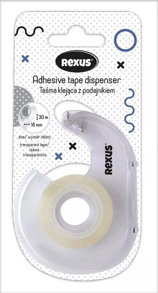 Taśma klejąca z podajnikiem - Papiernicze i szkolne