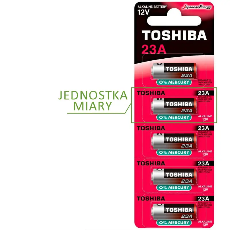 Bateria 23A 12V 1/5 blistra. 444735, Toshiba - Elektronika i akcesoria