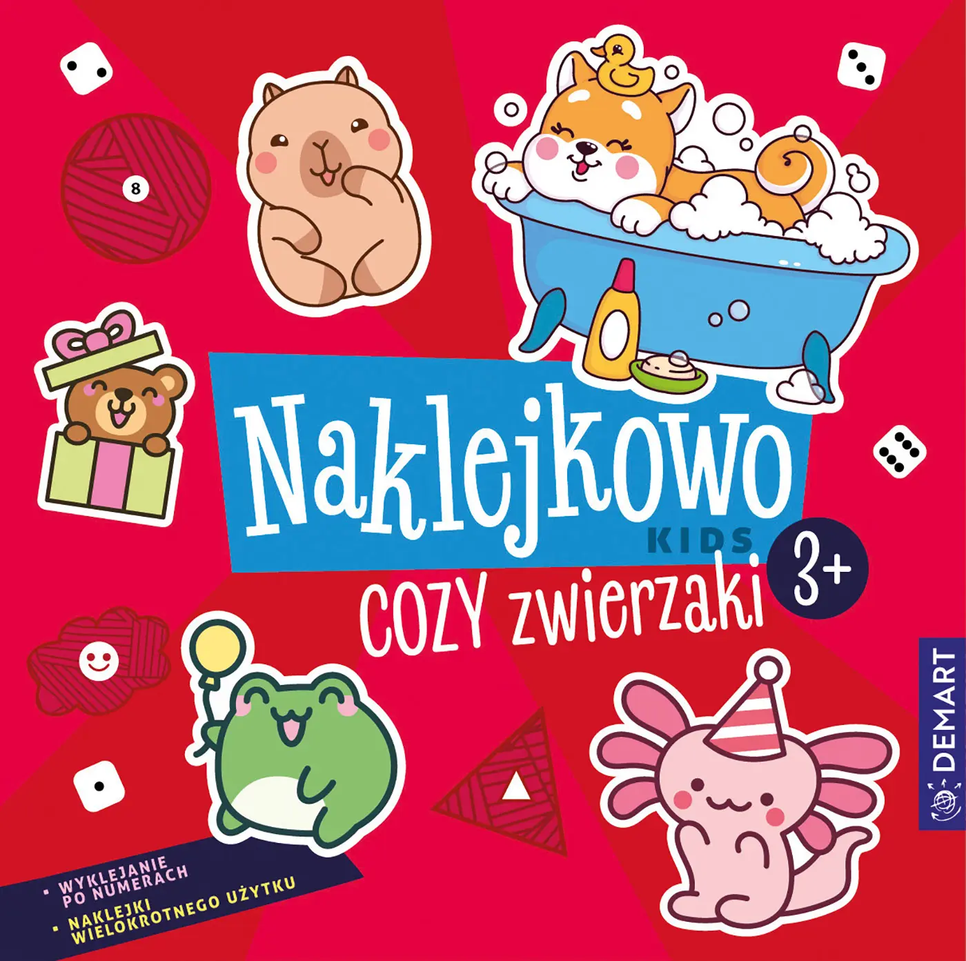 Cozy zwierzaki. Naklejkowo Kids 3+ - Książki