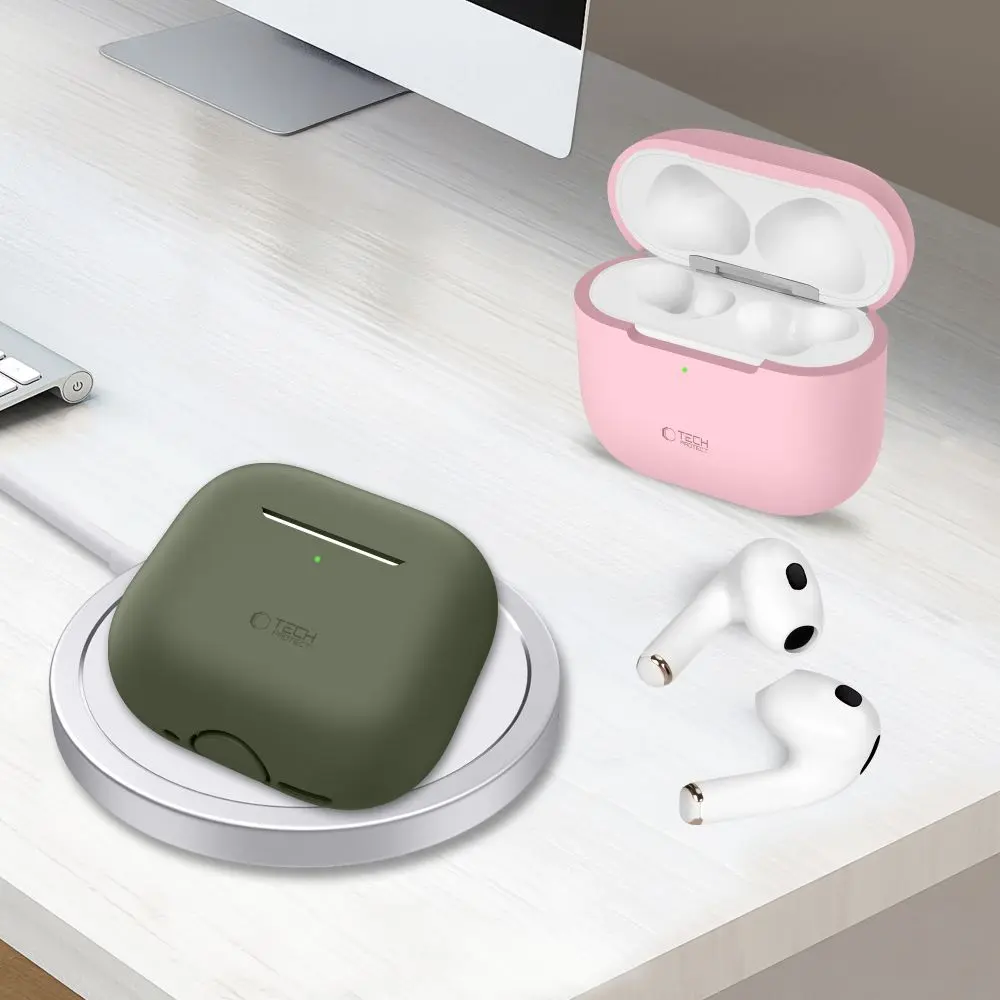Tech-Protect Silicone Apple AirPods 4 Black - Elektronika i akcesoria