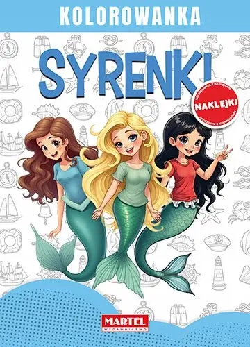Syrenki. Kolorowanka z naklejkami - Książki