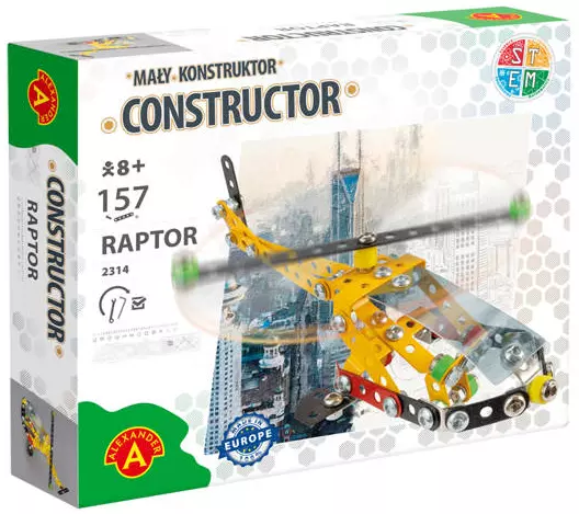 Mały Konstruktor. Raptor (157 elementów) - Zabawki