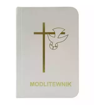 Modlitewnik mały złocony, biały - Książki