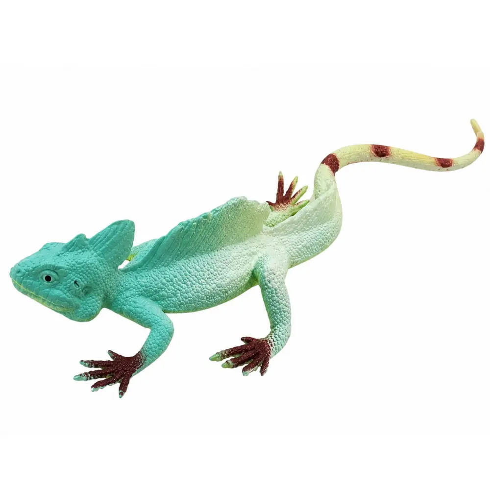 Jaszczurka Agama Żaglowa Gumowa Figurka Rozciągliwa Realistyczna 16 cm - Zabawki