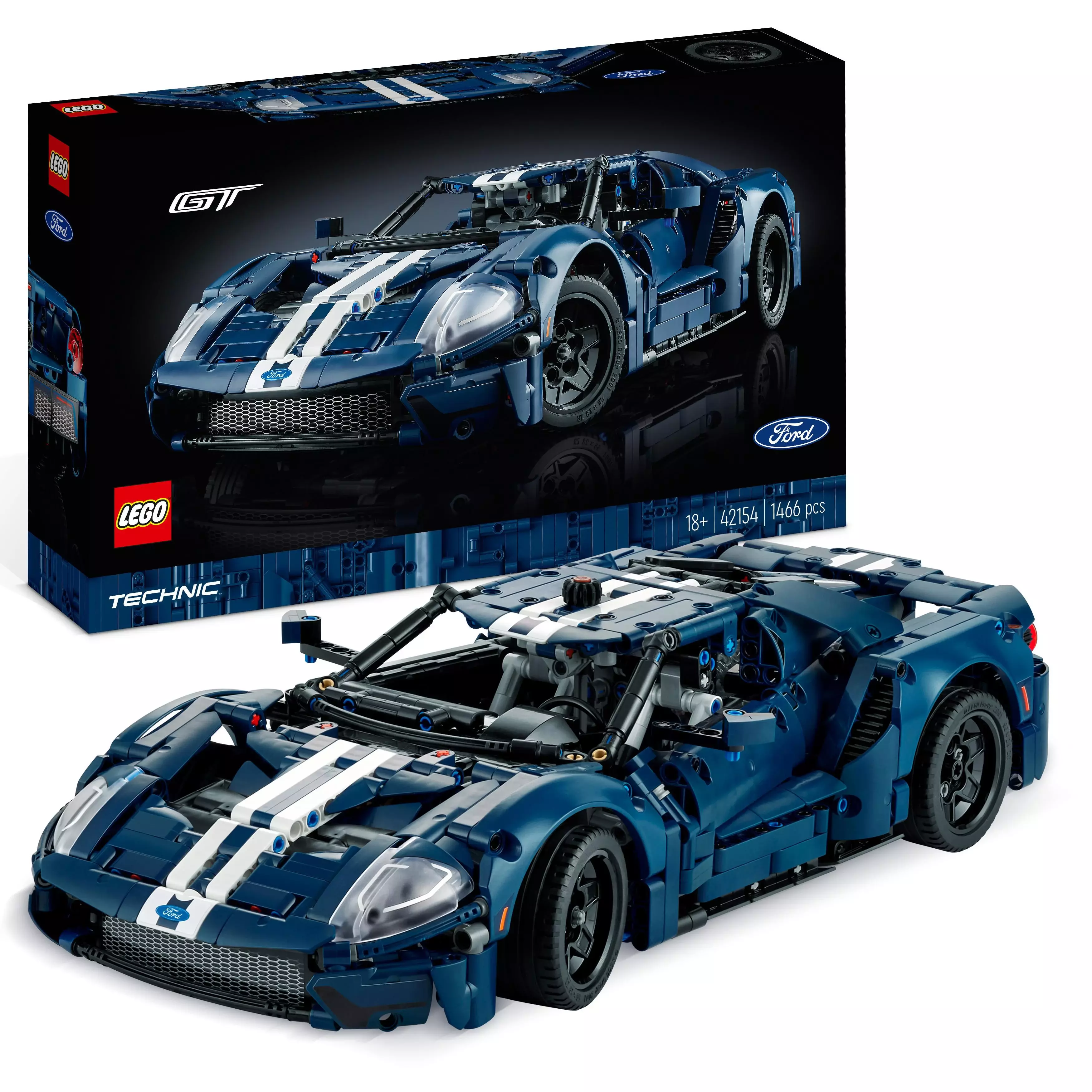 LEGO Technic Ford GT, wersja z 2022 roku 42154 - Zabawki