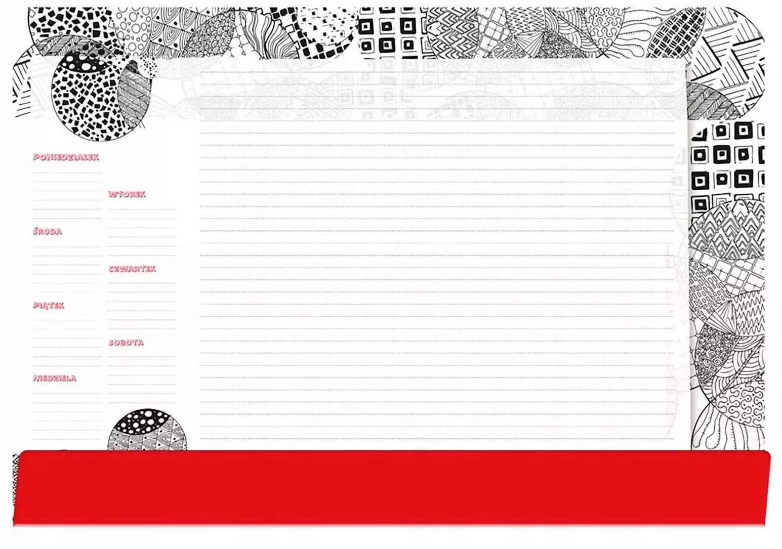 Podkład na biurko notes B3 - mandala do kolorowani - Papiernicze i szkolne