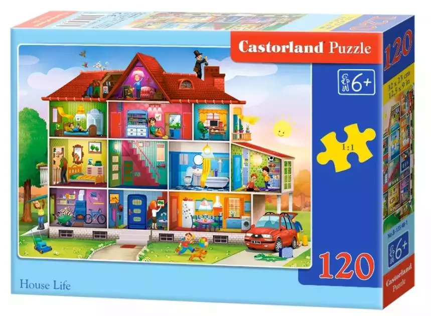 Puzzle 120 elementów. House Life - Puzzle