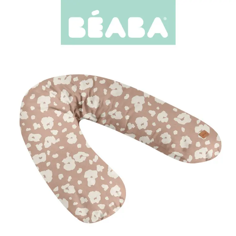Beaba Ergonomiczna poduszka rogal dla kobiet w ciąży i karmiących Big Flopsy ™ Print Jersey Savannah Bloom - Mama i dziecko