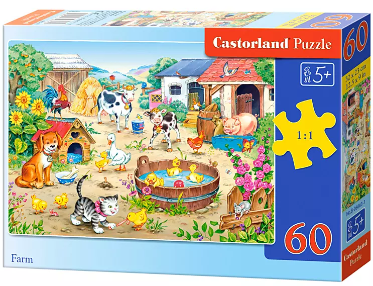 Puzzle 60 elementów. Farma - Puzzle