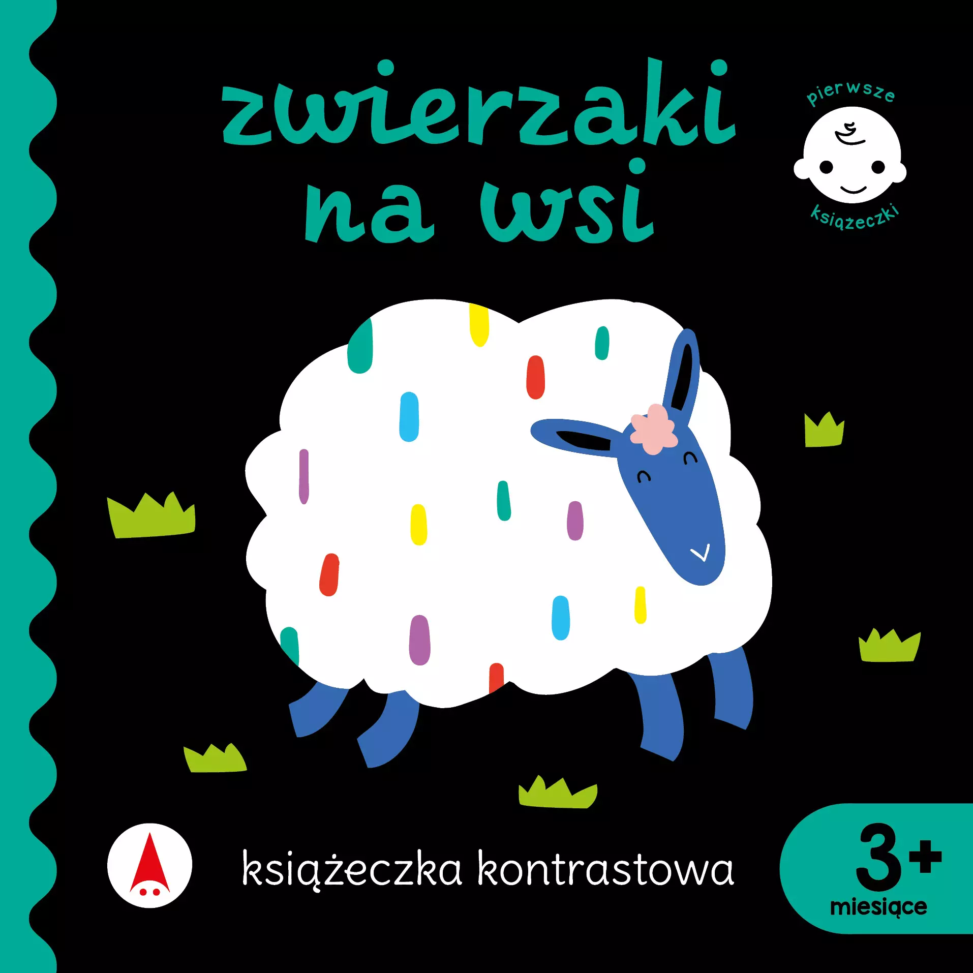 Książeczka kontrastowa. Zwierzaki na wsi - Książki
