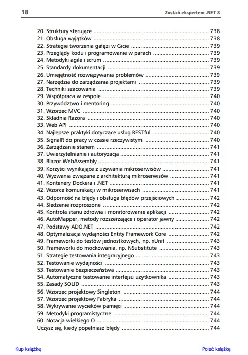 Zostań ekspertem .NET 8. Dobre praktyki, wzorce projektowe, debugowanie i testowanie aplikacji - Książki