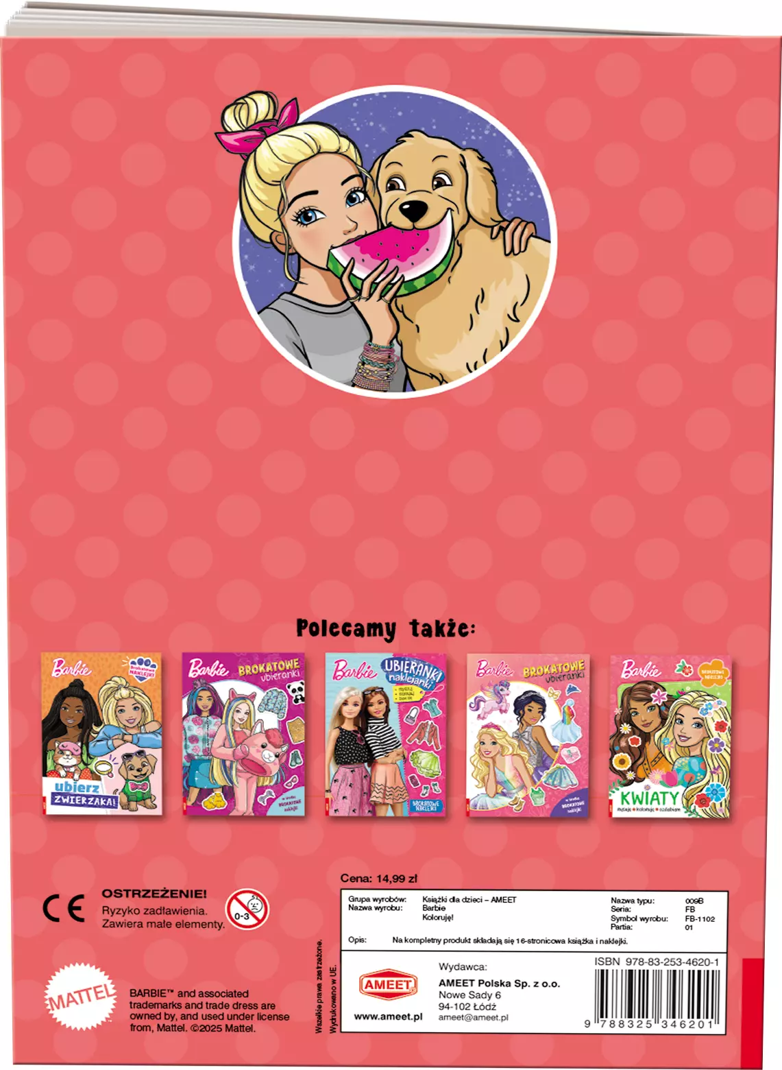 Barbie. Koloruję! - Książki