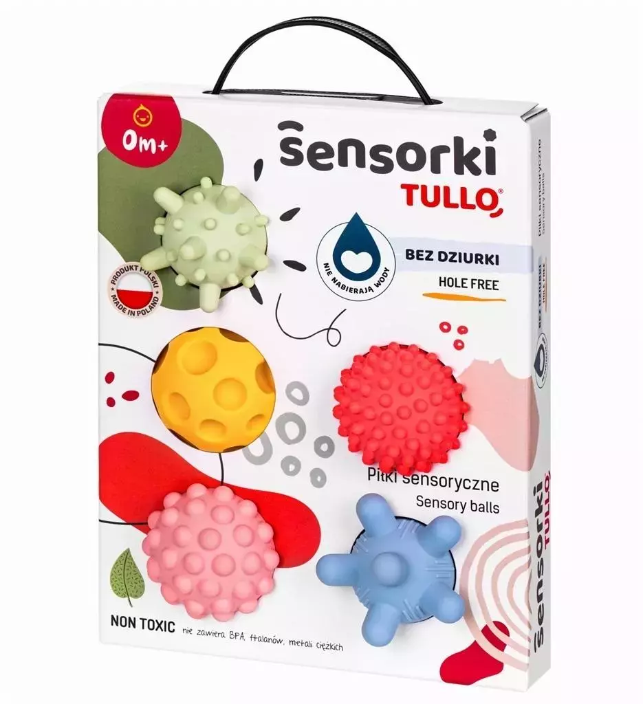 Piłeczki sensoryczne sensorki bez dziurki 5szt - Zabawki