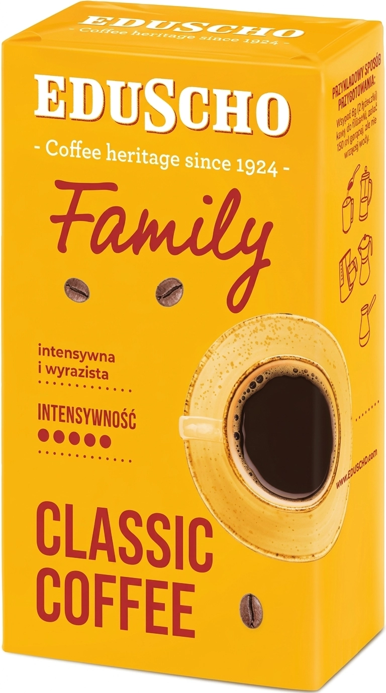 Kawa mielona Eduscho Family Classic, 250 g - Papiernicze i szkolne