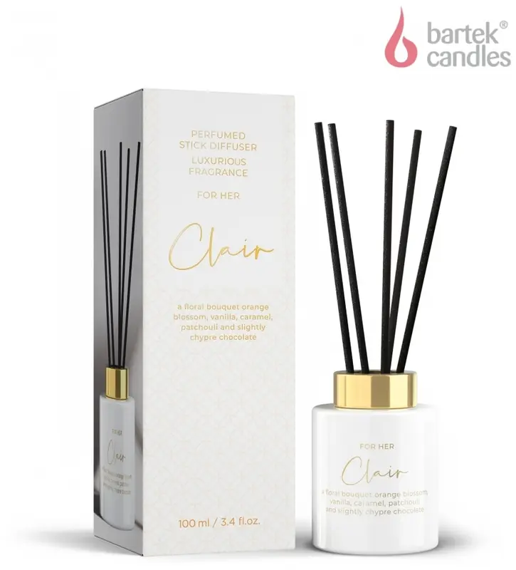 Dyfuzor zapachowy For Her Clair 100 ml, Bartek Candles - Papiernicze i szkolne
