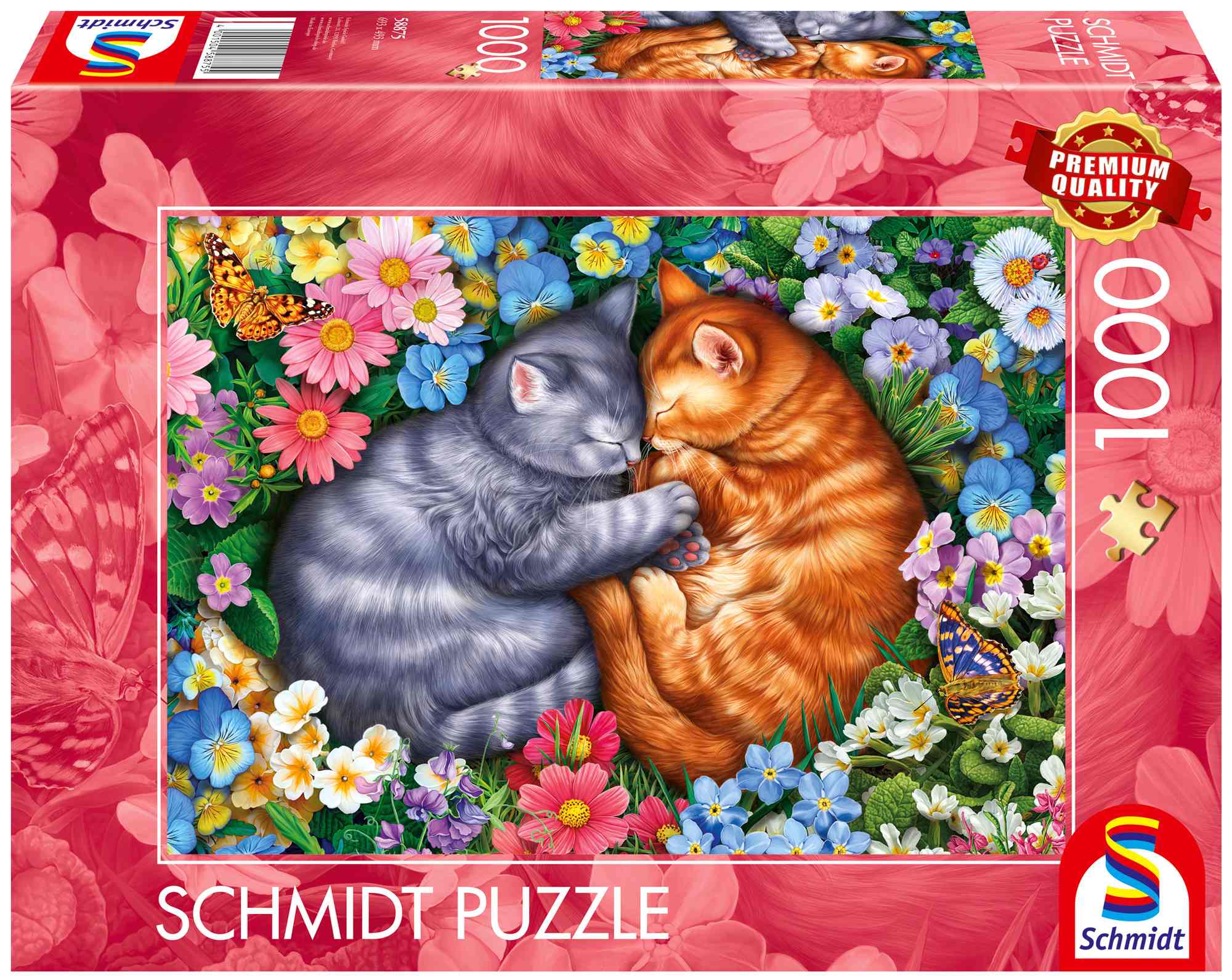 Puzzle 1000 PQ Aksamitne łapki 113682 - Puzzle