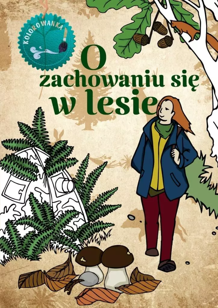 O zachowaniu się w lesie kolorowanka - Książki