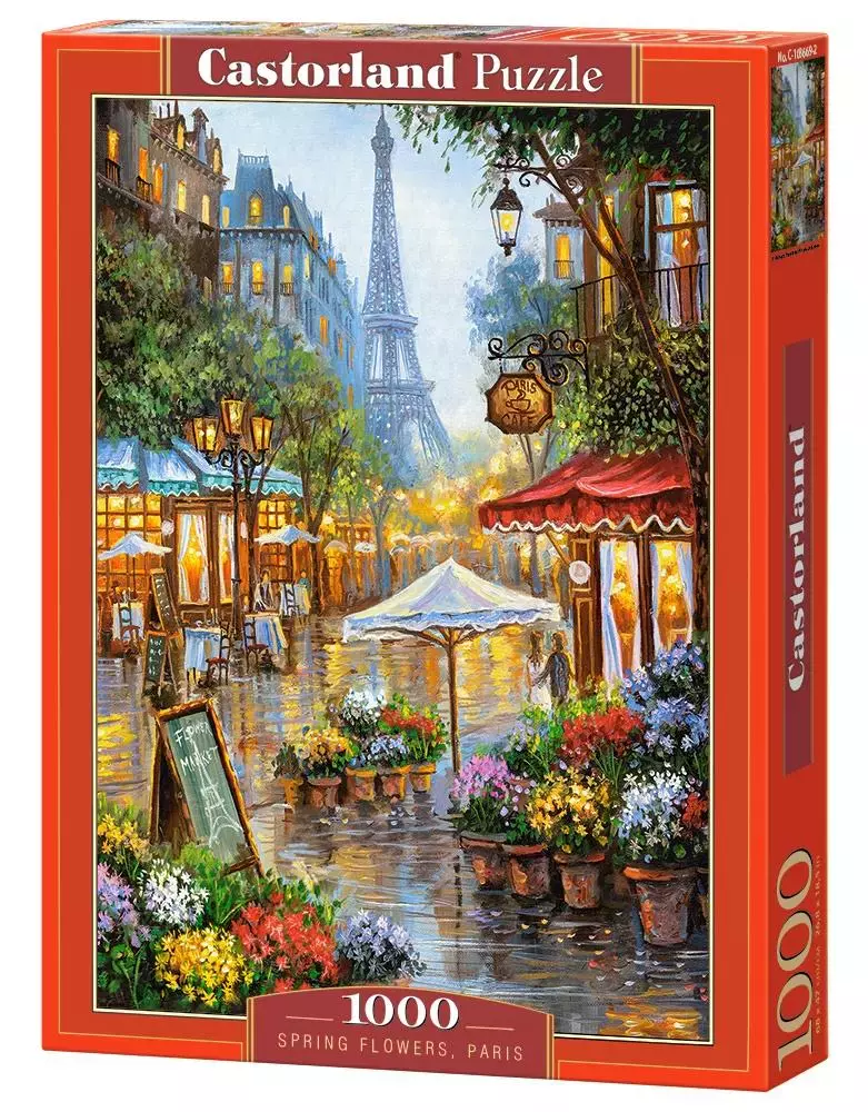 Puzzle 1000 elementów. Wiosenne Kwiaty, Paryż - Puzzle